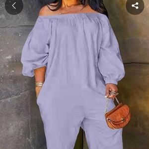NEW OFF THE SHOULDER JUMPSUIT PLUS SIZE 1XL